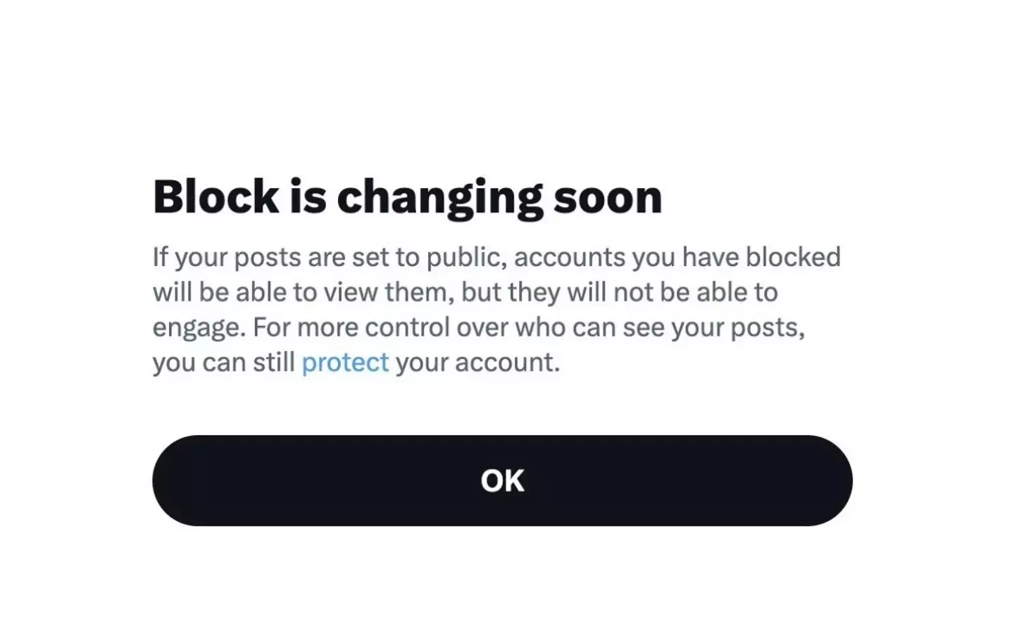 The block function is changing (X)