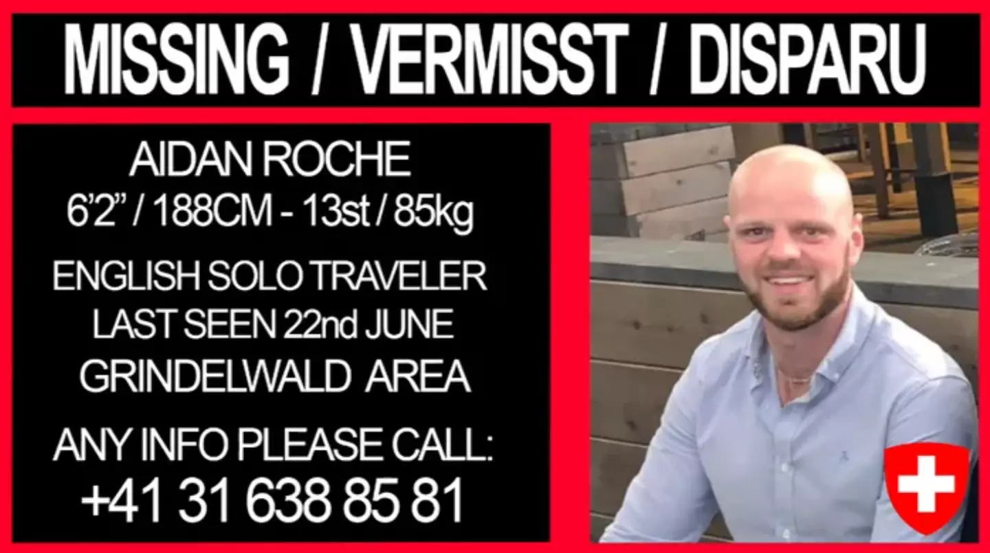 Aidan Roche was last seen on 22 June.