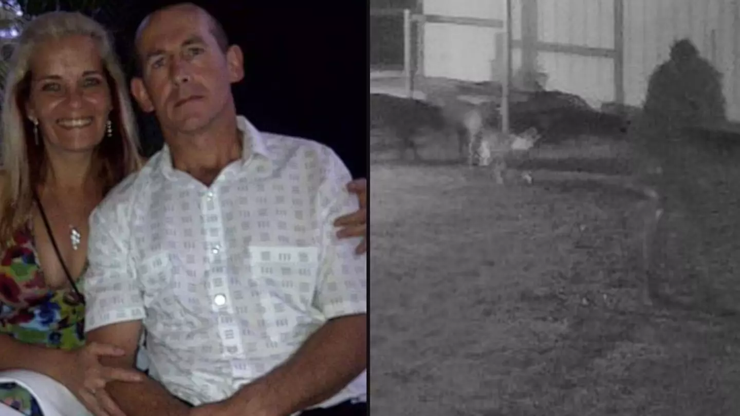 Woman terrified after spotting ‘ghost of war criminal soldier' in eerie garden footage