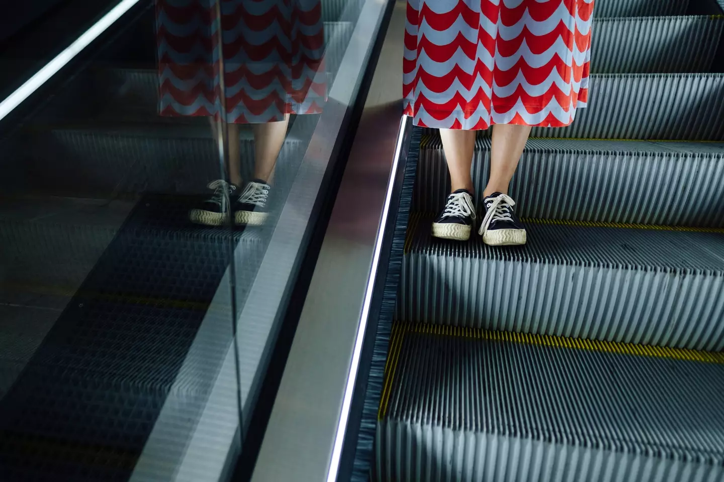 They psychologically influence you to move away from the side of the escalator (Getty Stock Photo)