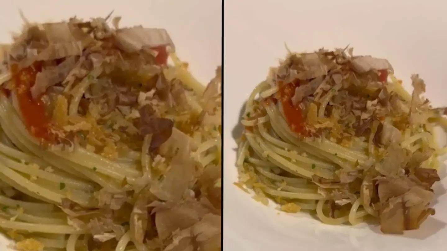 Video of fresh pasta dish moving is seriously disturbing people