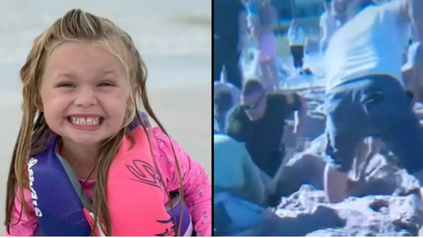 Seven-year-old girl dies after being buried alive in sand hole she was digging at beach