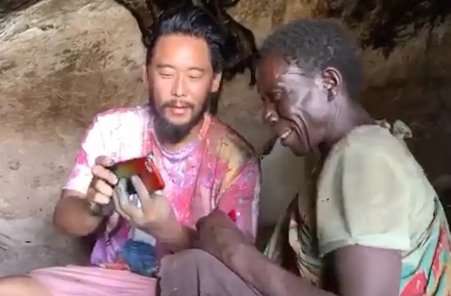 David Choe says living with the Hadza people was a 'life-changing' experience.