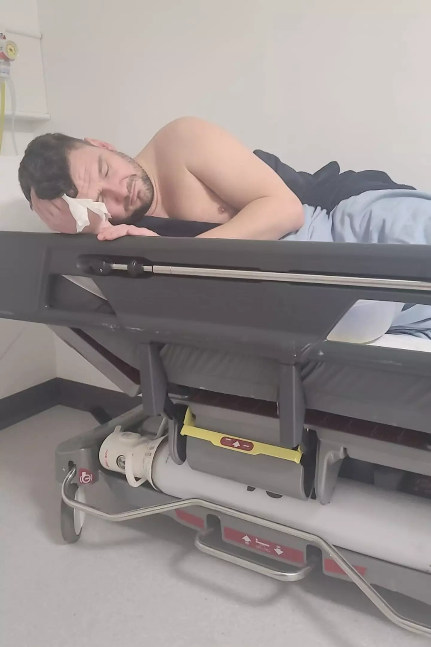 He says he collapsed on Christmas Day.