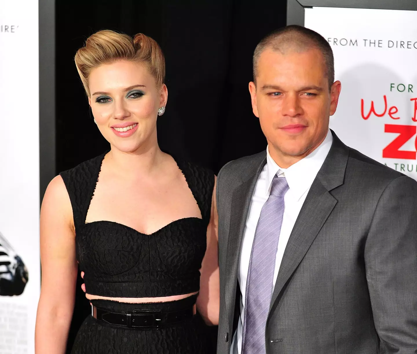 Matt Damon and Scarlett Johansson starred together in We Bought a Zoo.
