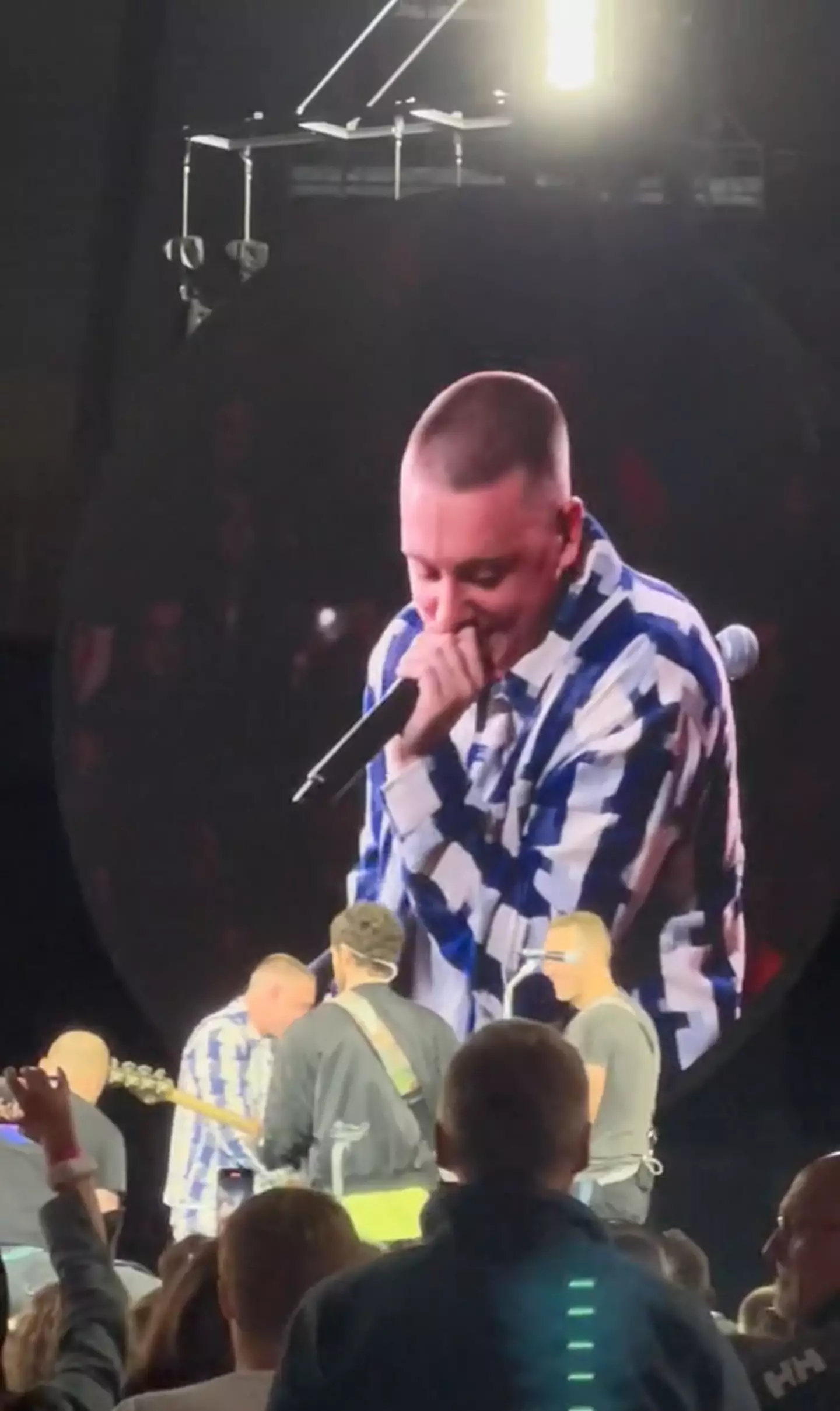 Coldplay fans were not expecting to see Aitch on stage.