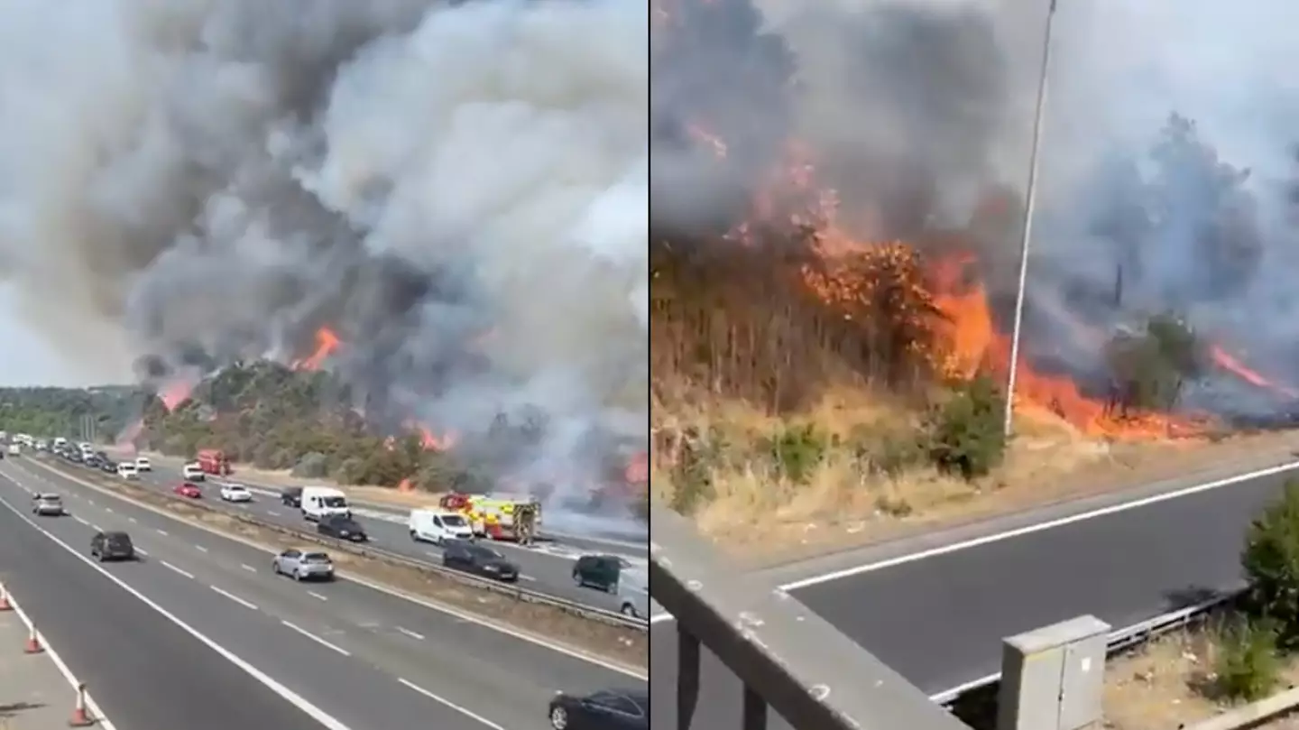 Major Incident Declared As Wildfires Break Out In The South Causing Terrifying Scenes