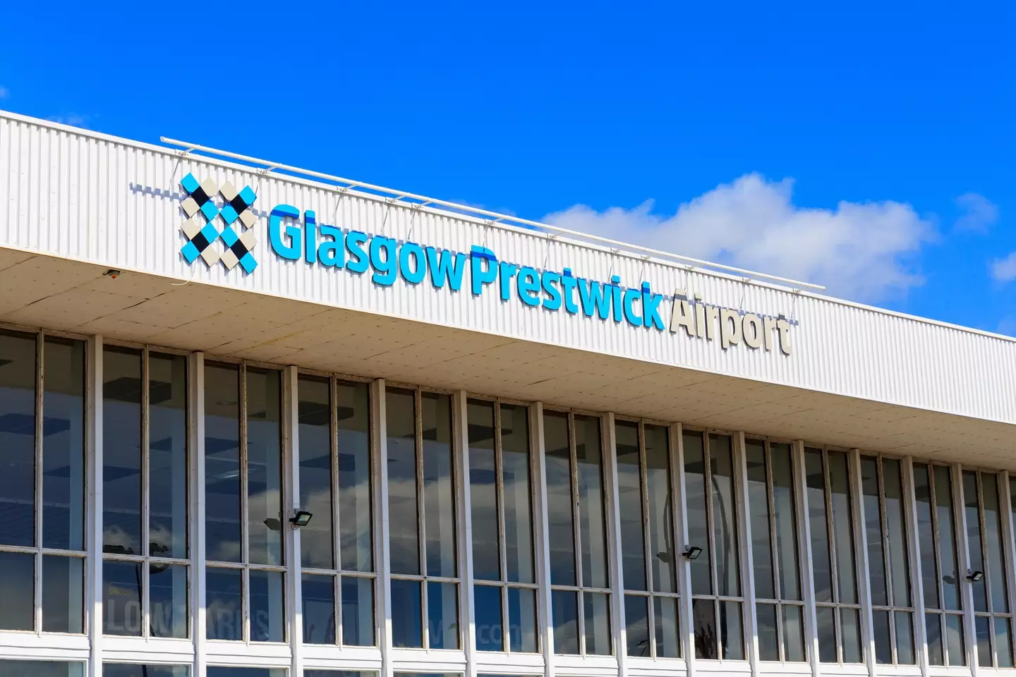 The plane made an emergency landing at Glasgow Prestwick Airport.