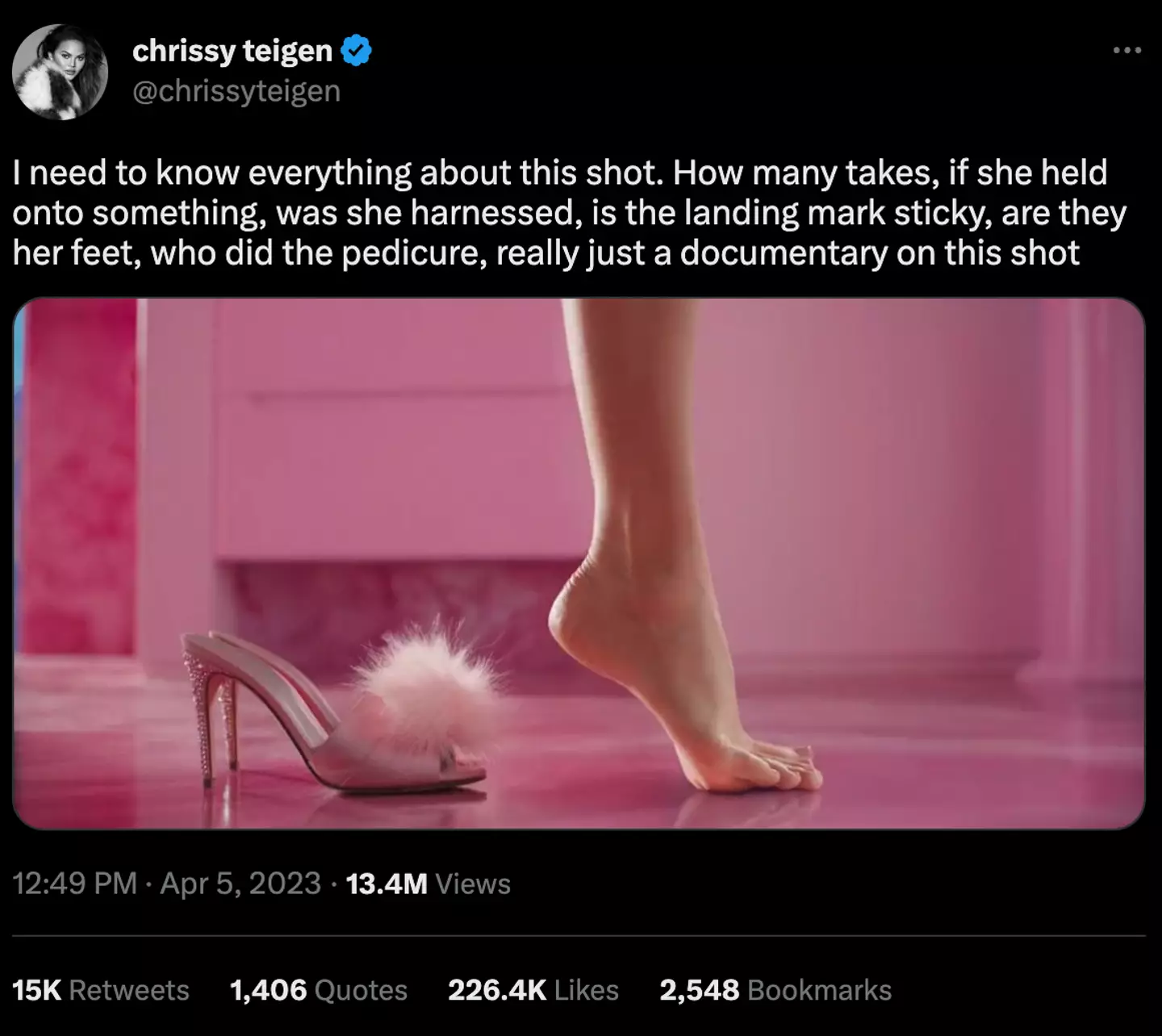 Chrissy Teigen has questions.