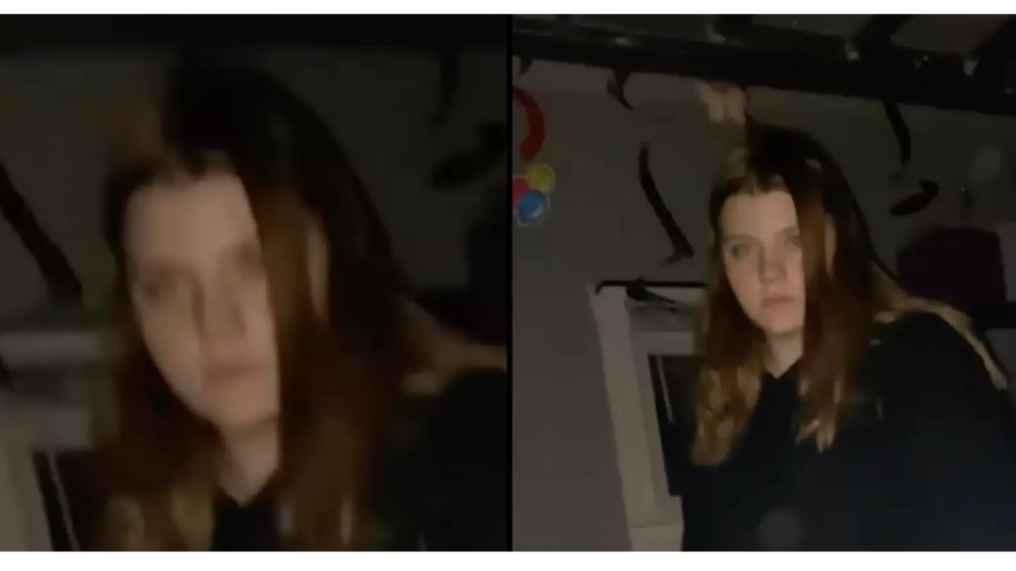 Terrifying sleepwalker won’t stop staring as woman screams for help