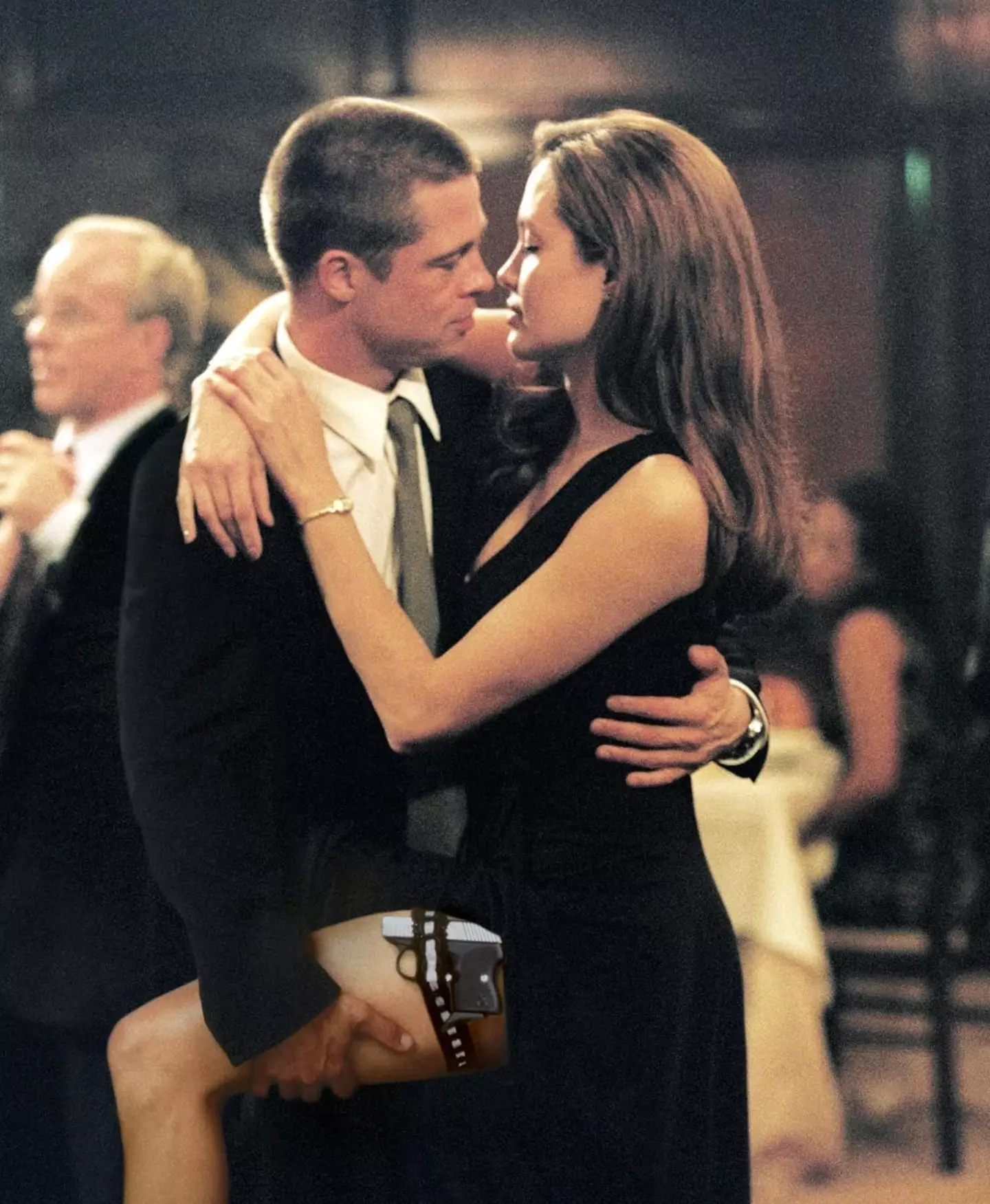 Pitt and Jolie in the 2005 film version of Mr and Mrs Smith.