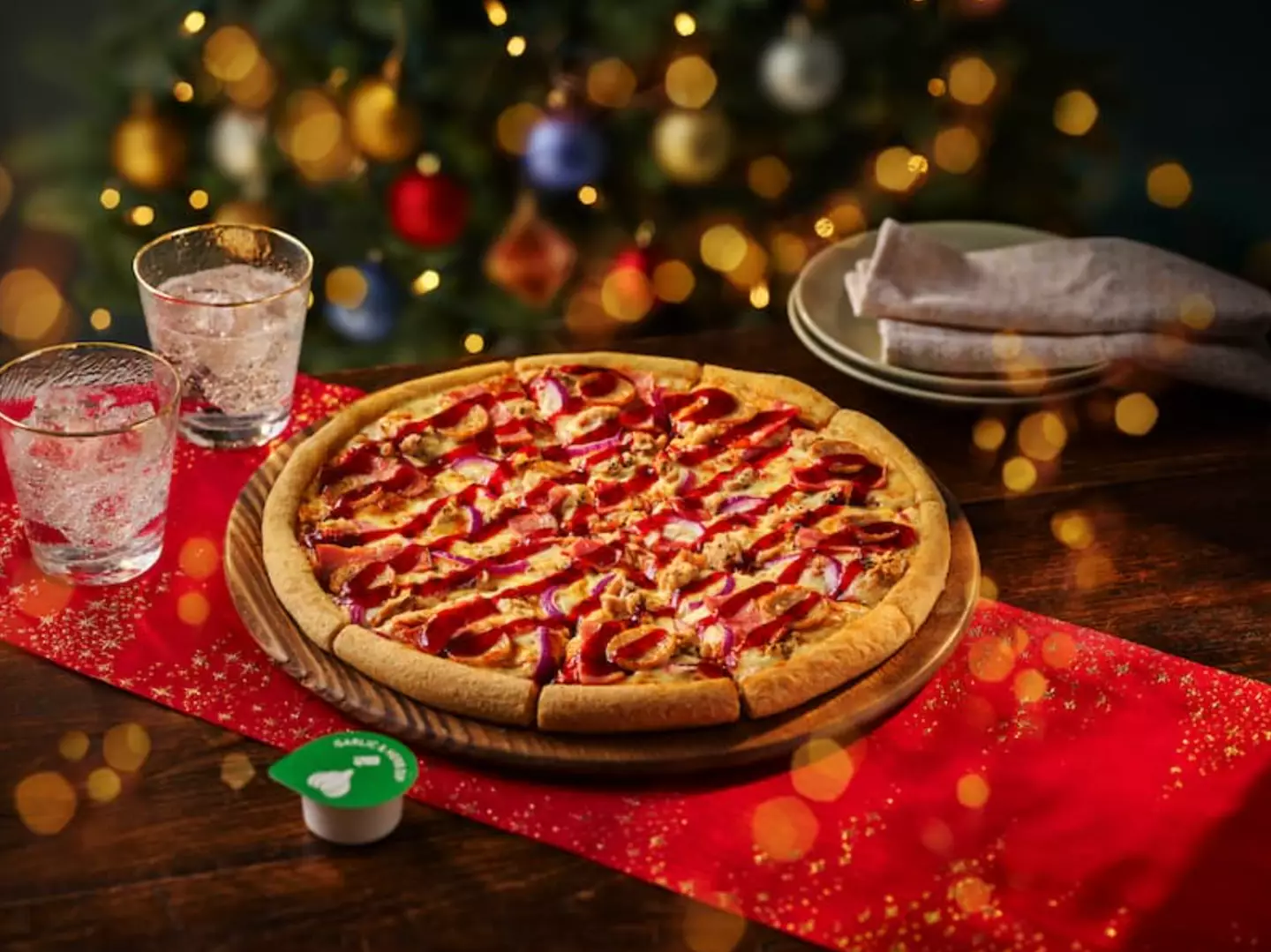 The Christmas-themed pizza is making a return (Domino's)