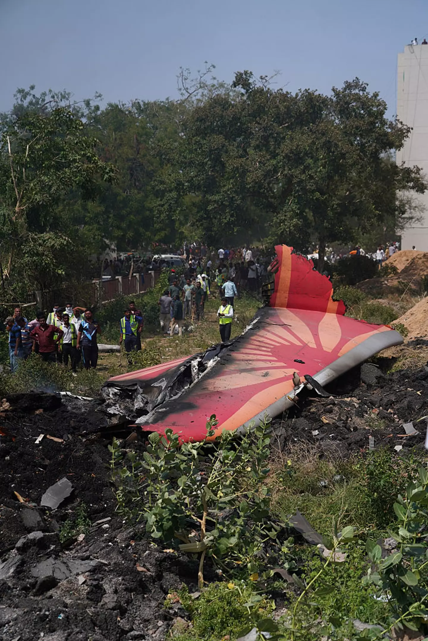 Air India said the 'survivor is a British national of Indian origin' (Siddharaj Solanki/Bloomberg via Getty Images)