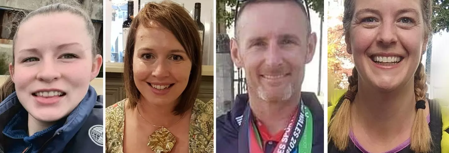 Morgan Rogers, Nicola Wheatley, Paul O'Dwyer and Andrea Powell died in the incident. (Family handout)