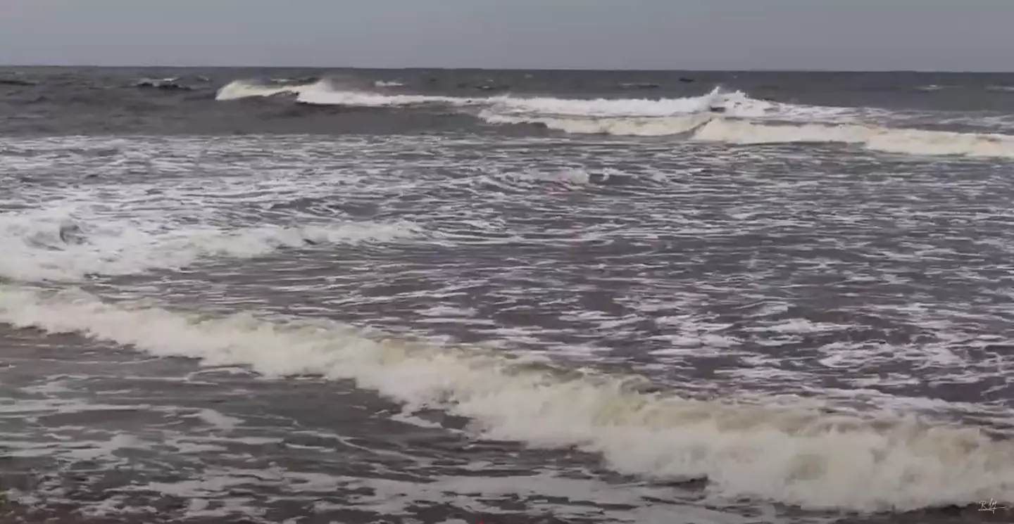 If you're caught swimming in square waves, stay calm and try and float on your back (YouTube/Razvan Fiat)