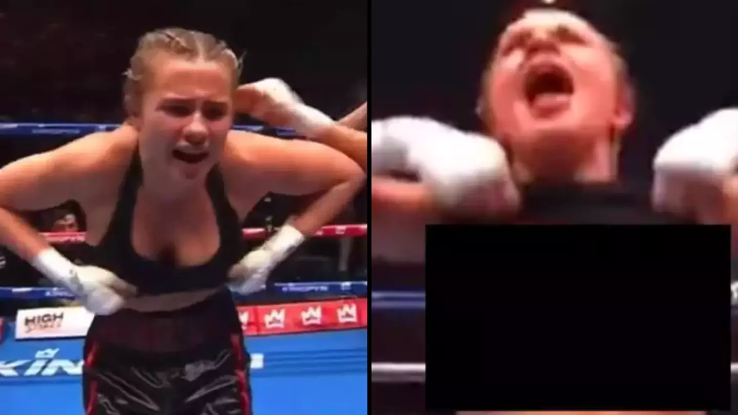 Boxer Daniella Hemsley says she was given permission to lift top up following backlash