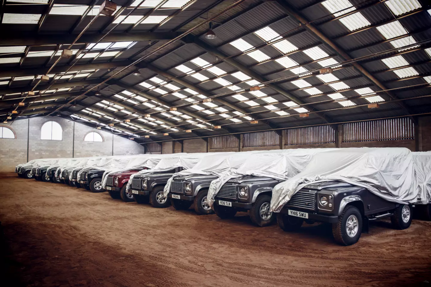 16 Land Rover Defenders are ready to be customised.