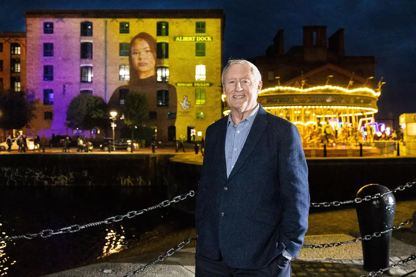 Tarrant unveiled a portrait of a Ukrainian caseworker in Liverpool this year.