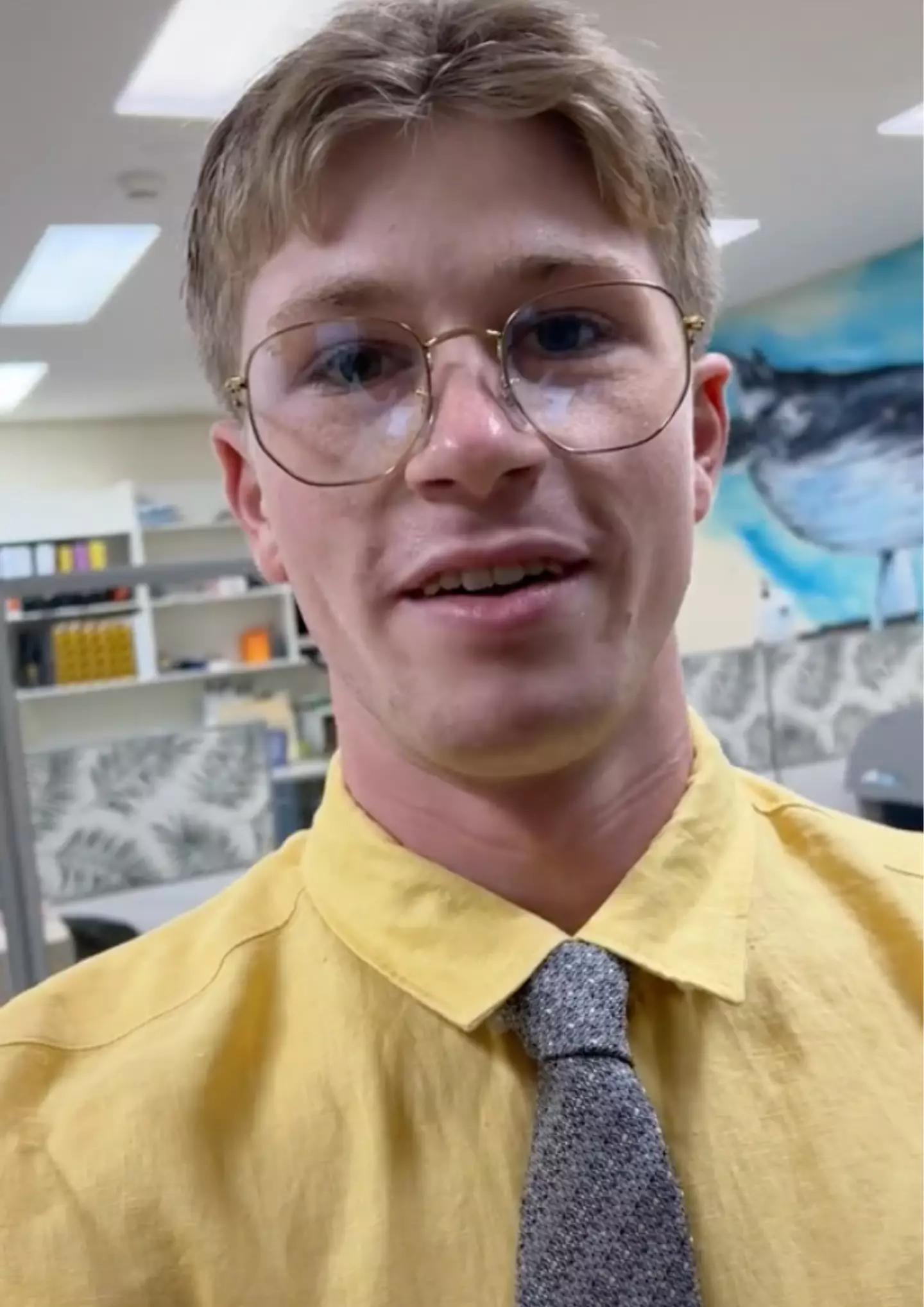 Robert's Dwight Schrute costume unfortunately made him look like Jeffrey Dahmer.