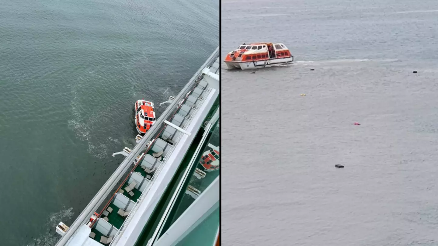 Holidaymakers Watch In Horror As Their Luggage Falls Into Sea During Cruise