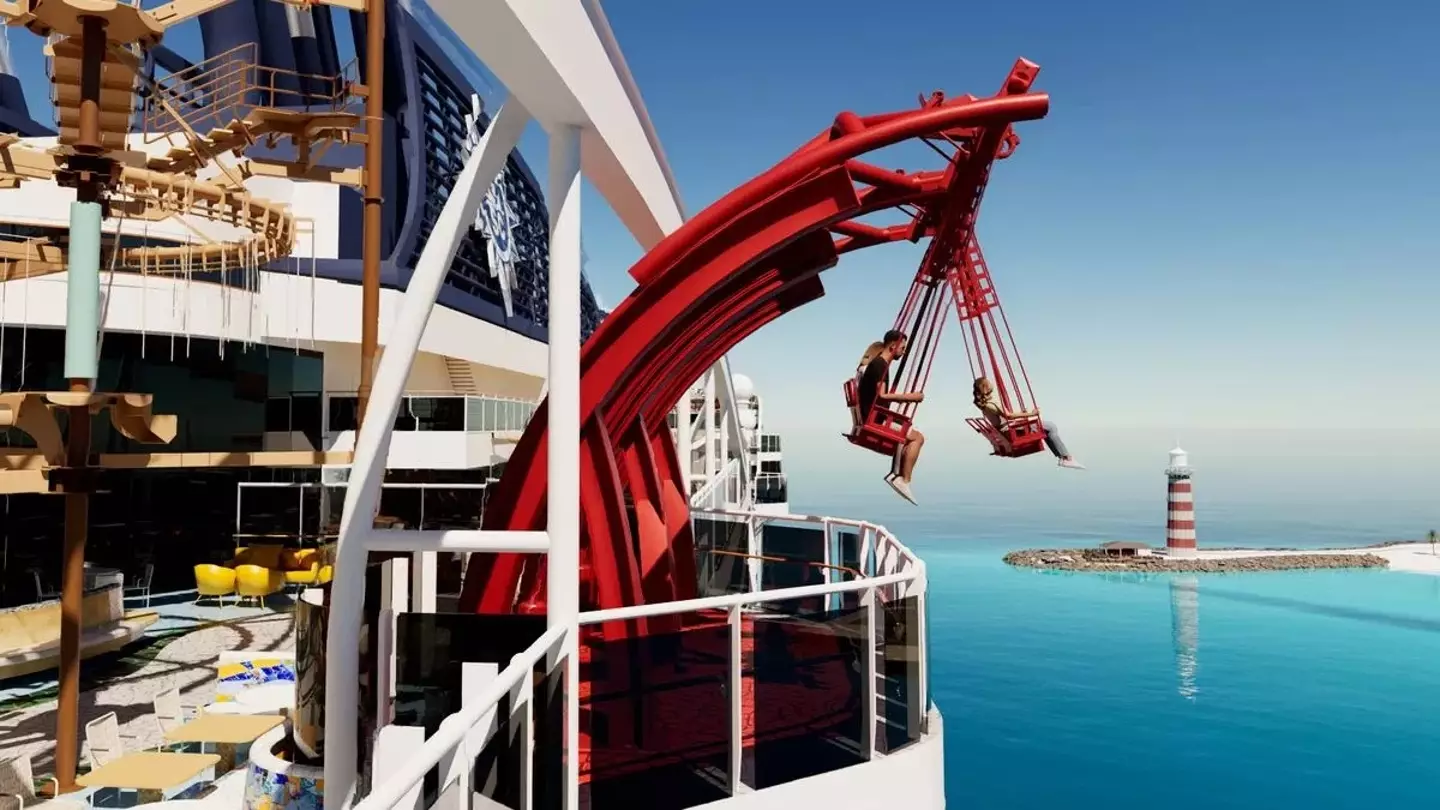 The over the ocean swing coming to MSC's latest cruise ship. (MSC)