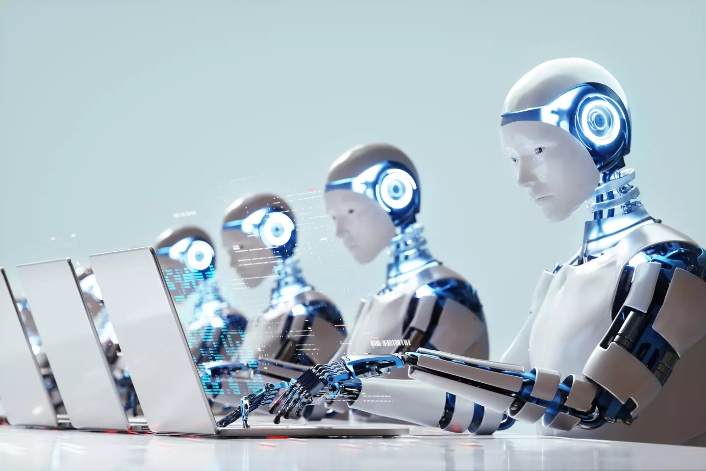 AI robots taking note on what sets them apart from humans in the job market (Getty Stock Images)