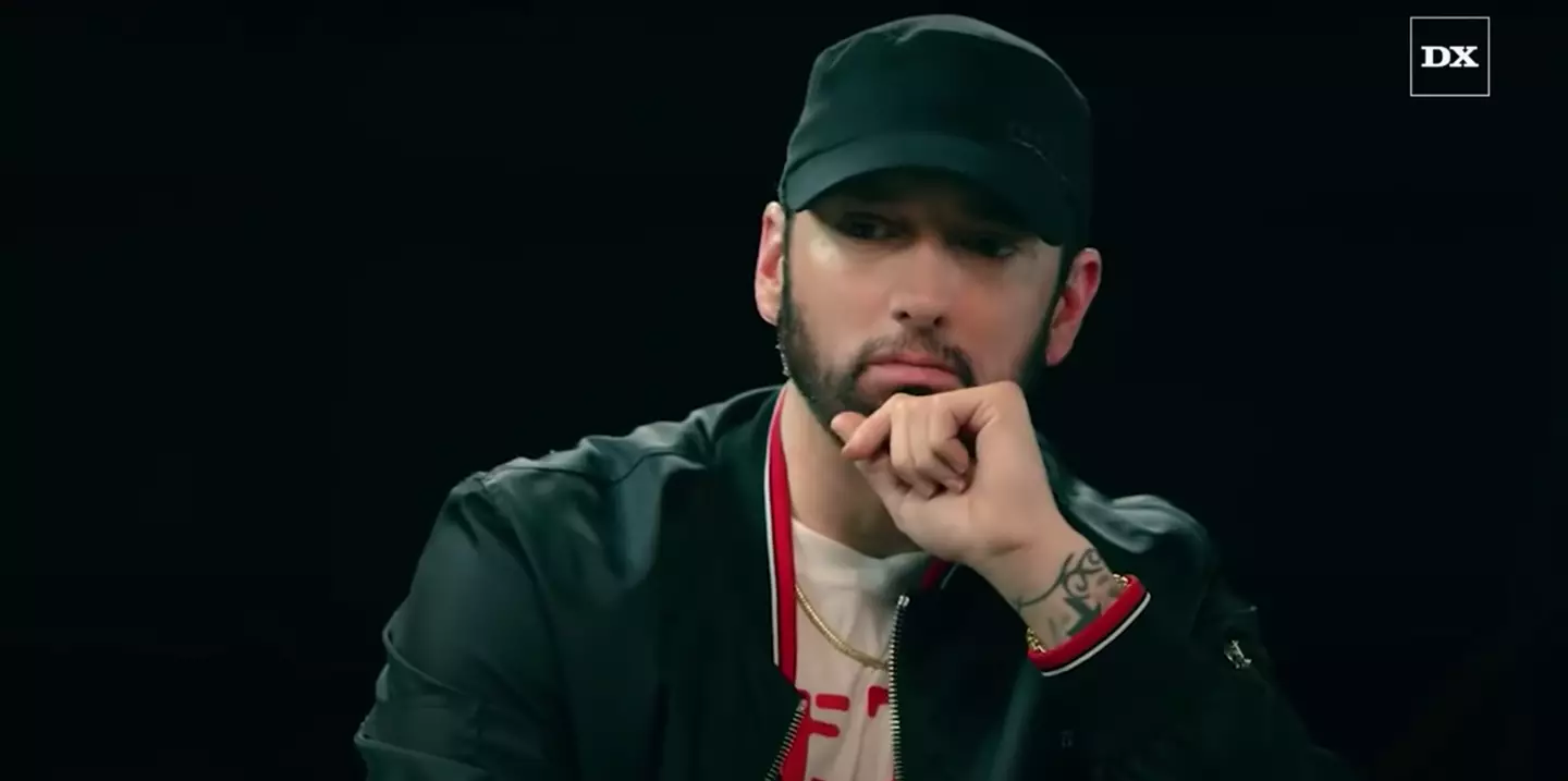 Eminem reflected on his beef with MGK.