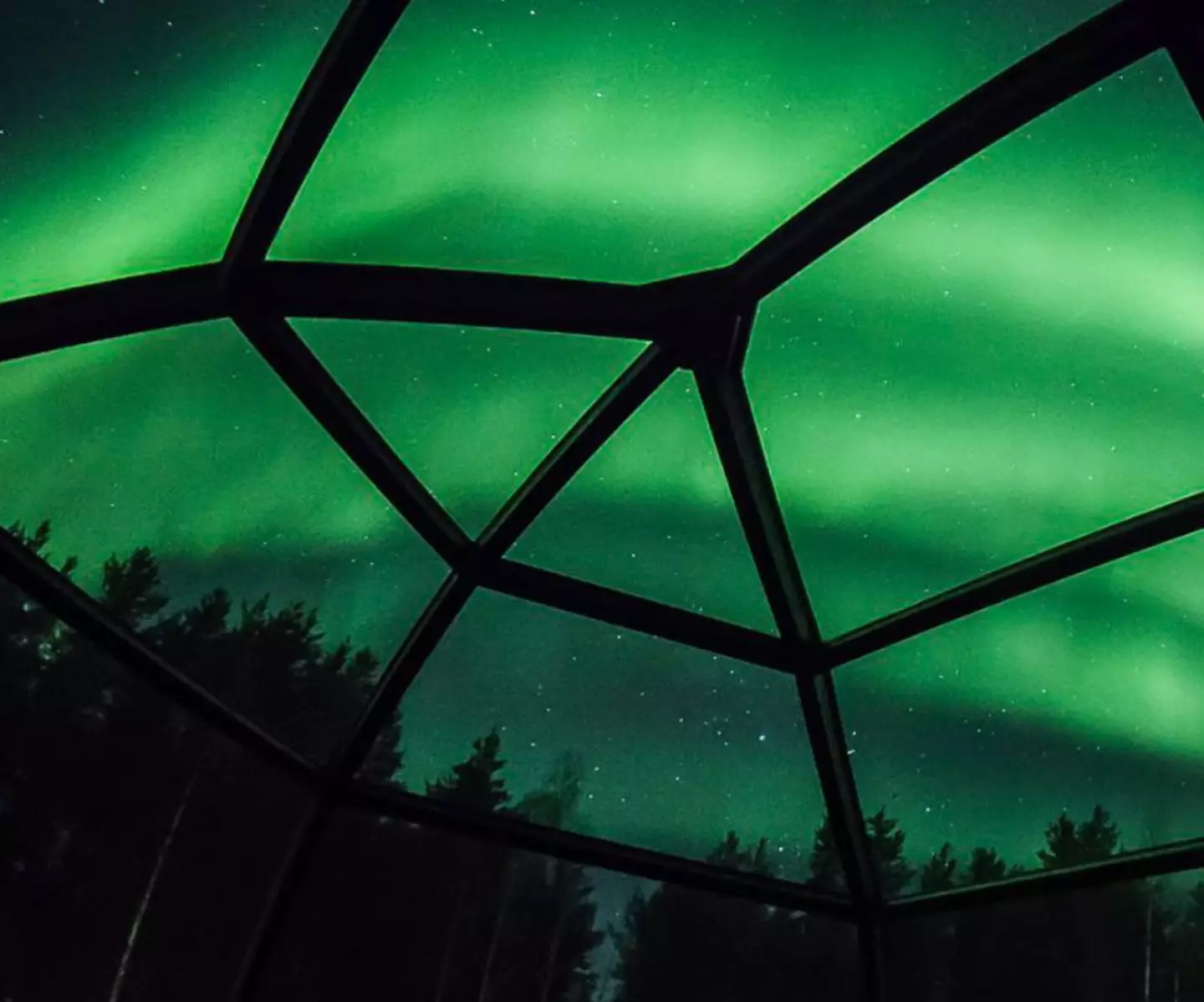 You could be gazing up at the Northern Lights through a glass igloo. (Instagram/@arcticsnowhotel)