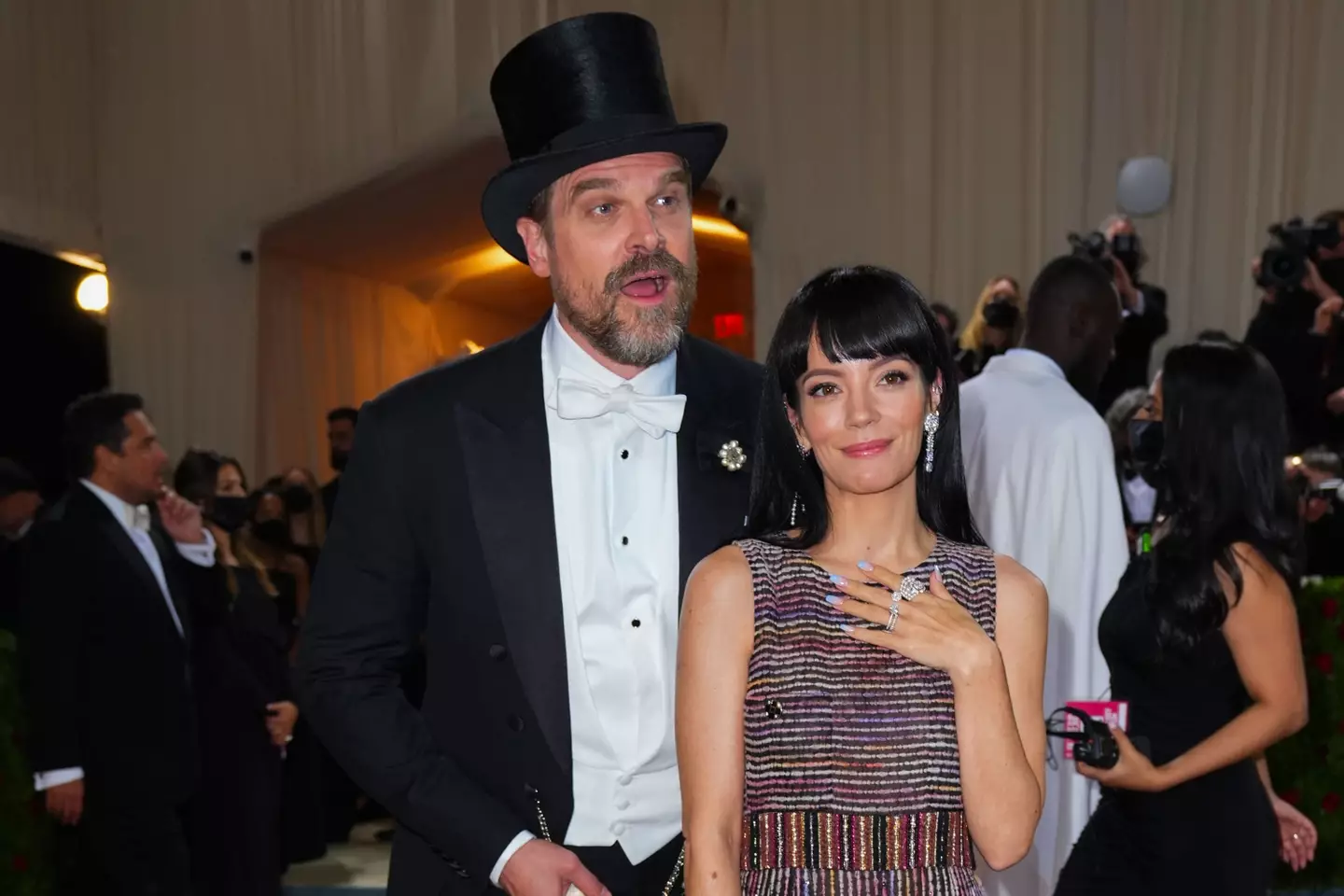 Lily Allen says her husband David Harbour wooed her with a 'hand technique' on their third date. (Gotham/Getty Images)