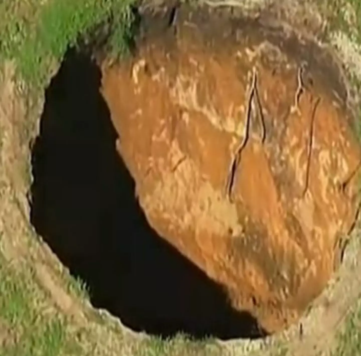 The sinkhole opened up beneath Jeffrey Bush's room in March 2013.