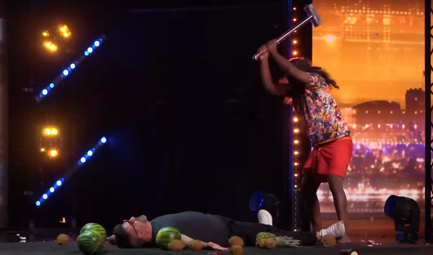 Cowell was caught blindsided by the act (ITV)