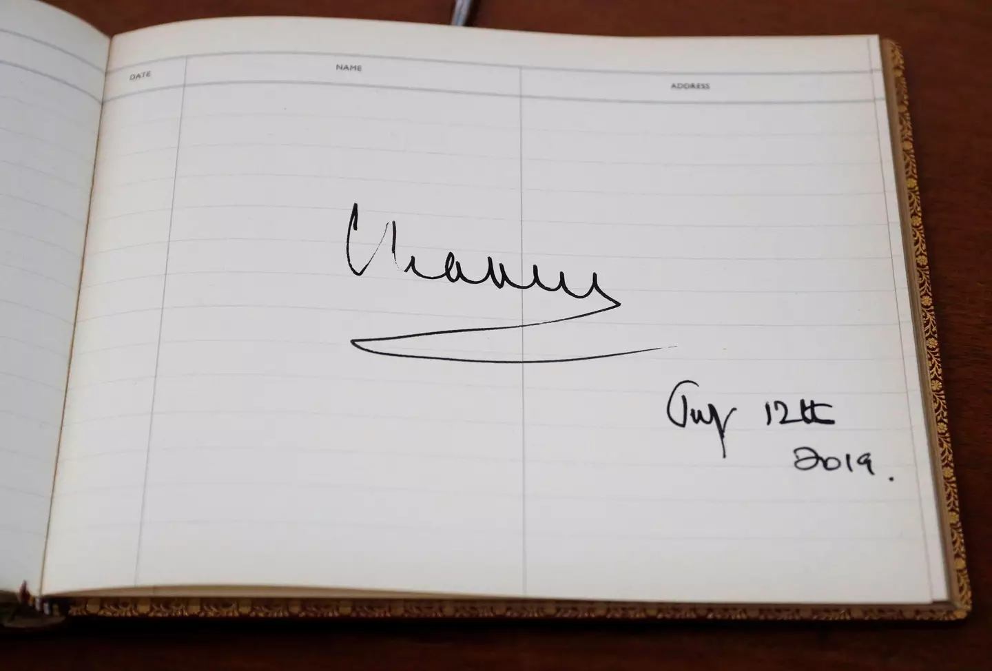 Charles' signature before becoming King.