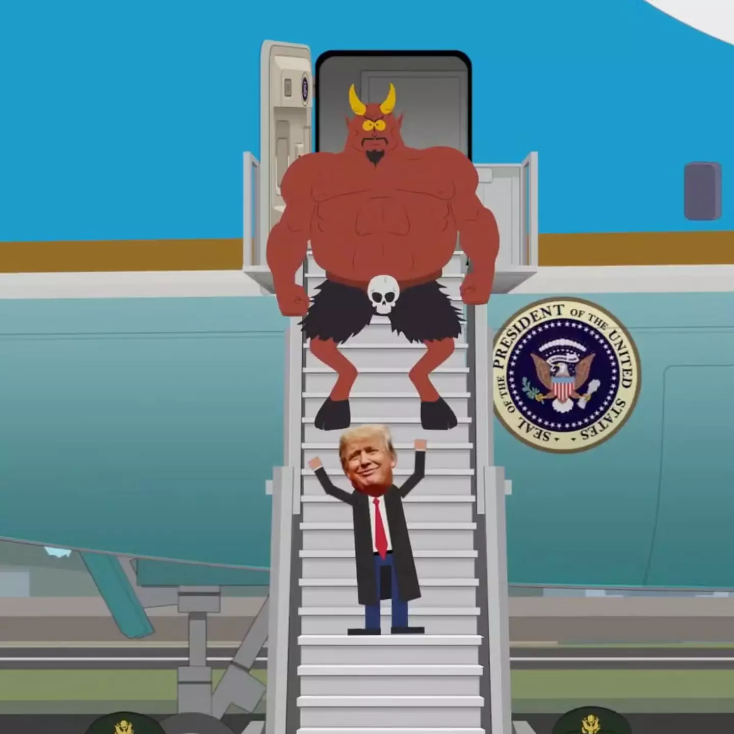 Trump and Satan feature on South Park once again (Paramount/Comedy Central)