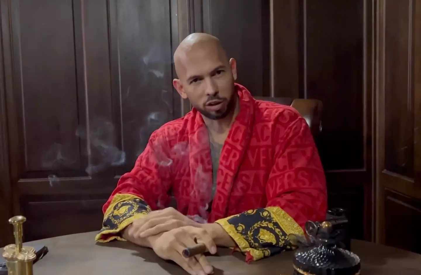 Tate acknowledged his status as a controversial figure in the video.