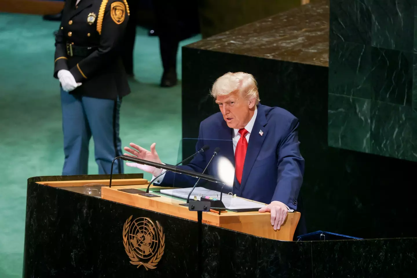 Technology didn't seem to be on Trump's side on Tuesday (Michael Nagle/Bloomberg via Getty Images)
