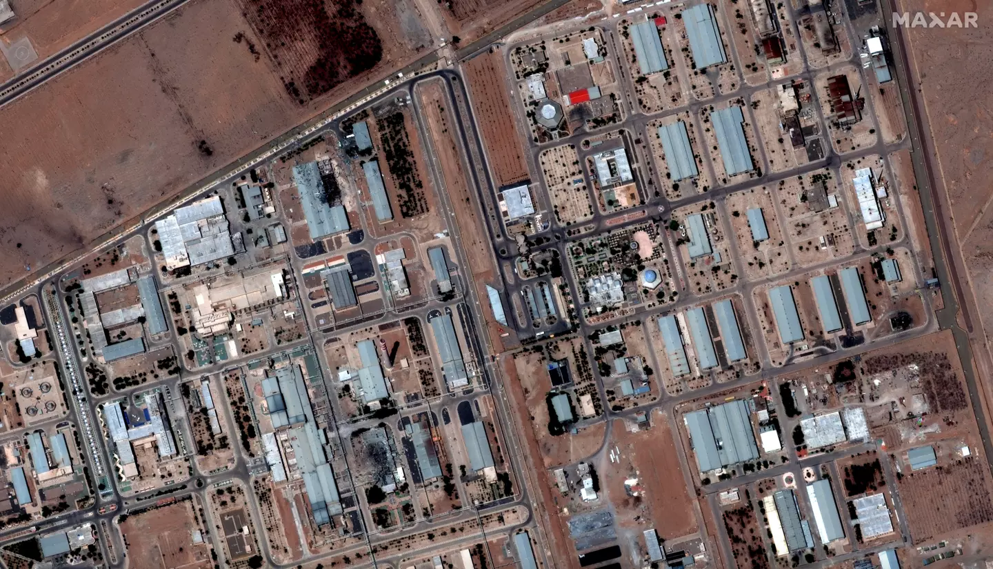The Isfahan base in the days leading up to the attack (Maxar Technologies)