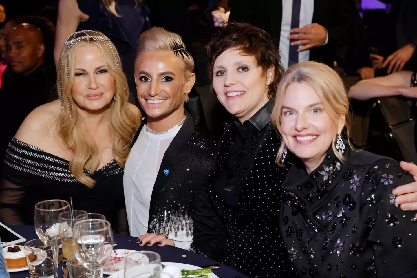 Coolidge pictured at the GLAAD Media Awards in 2023 with Frankie Grande, Kristen Ellis-Henderson, and Sarah Kate Ellis (Frazer Harrison/Getty Images for GLAAD)