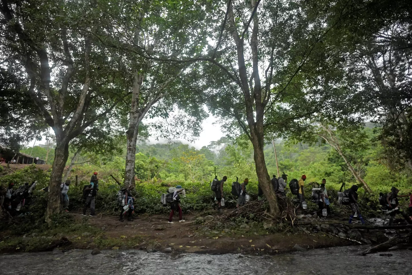 The journey takes several days and is highly dangerous (RAUL ARBOLEDA/AFP via Getty Images)