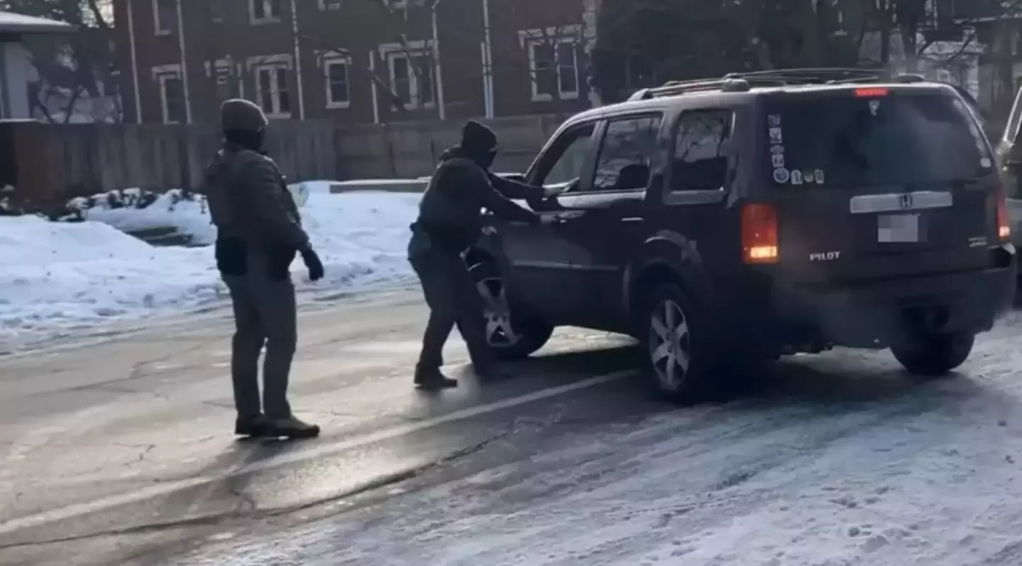 Footage of Renee Nicole Good's exchange with ICE agents has circulated online since the incident (X)