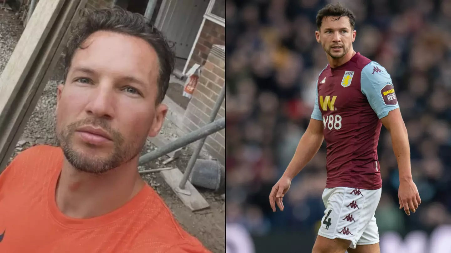 Ex-Premier League footballer who earned £120,000 a week responds to photo of him working on a building site