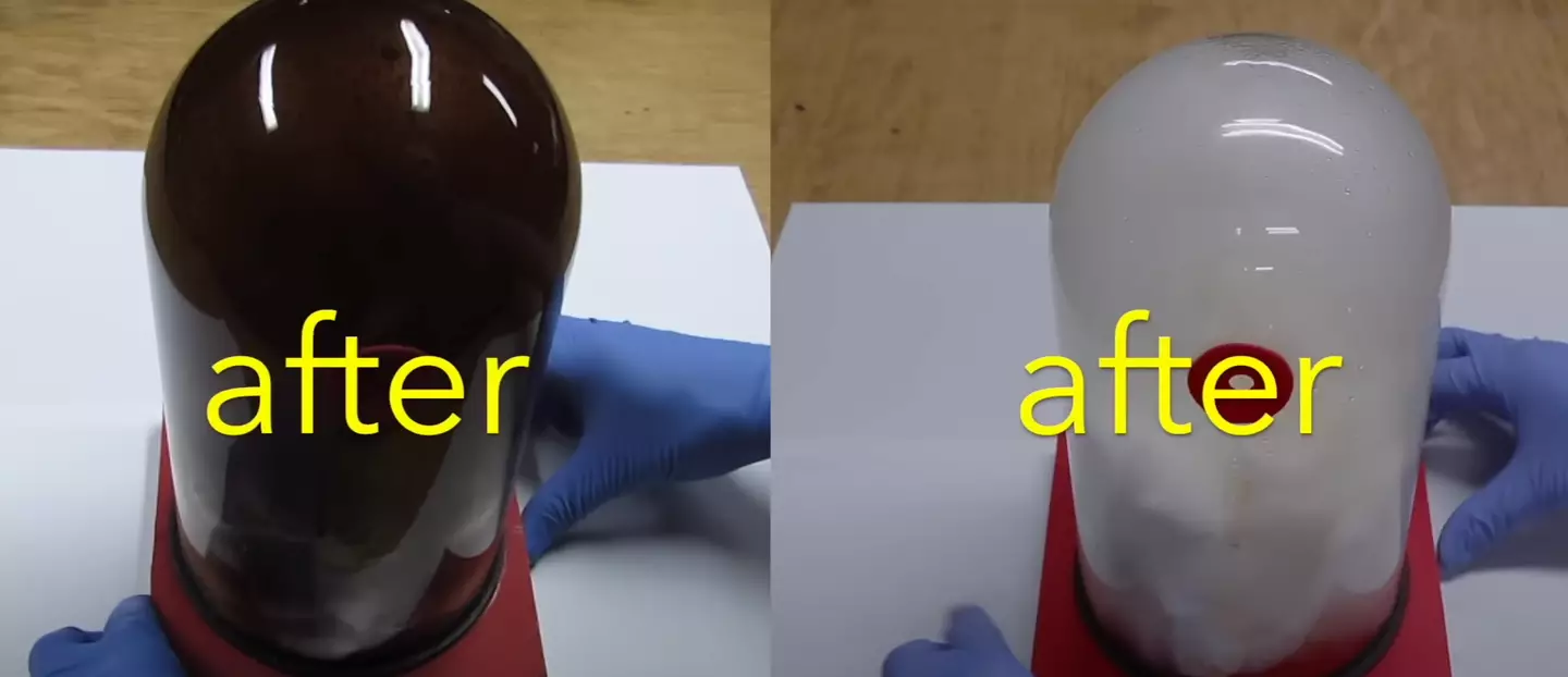 The cigarette jar looked much worse after (Chris Notap/YouTube)