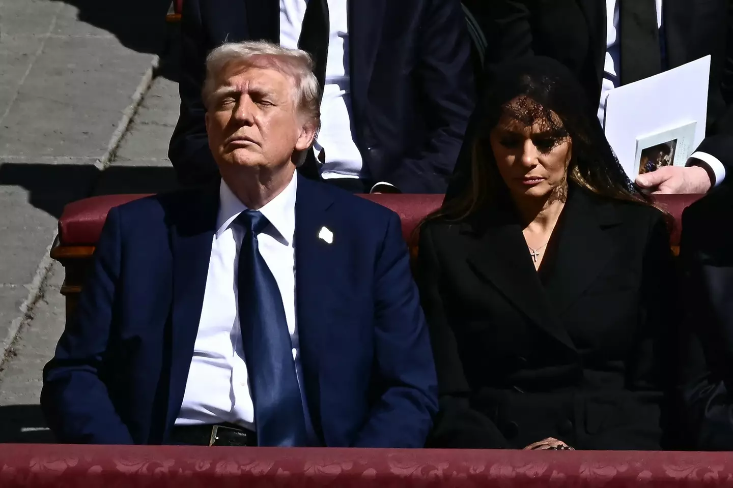 Trump attended Pope Francis' funeral last month. (FILIPPO MONTEFORTE/AFP via Getty Images)