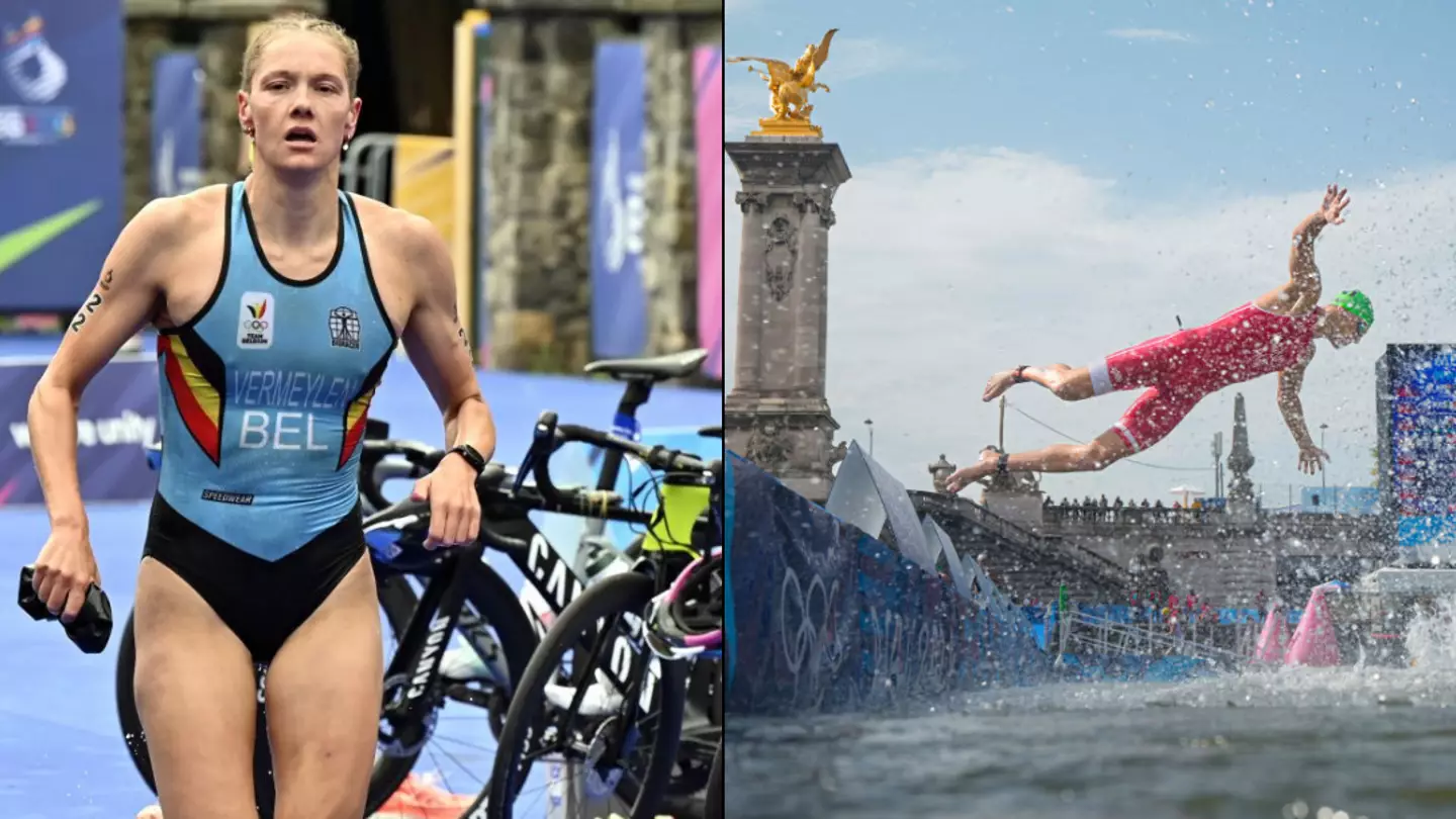 Olympic Triathlete who swam in the Seine says that she 'felt and saw things she didn't want to think about'