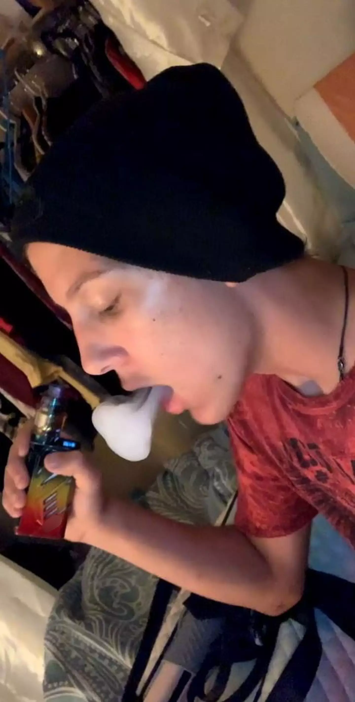 Draven Hatfield started vaping when he was 13.