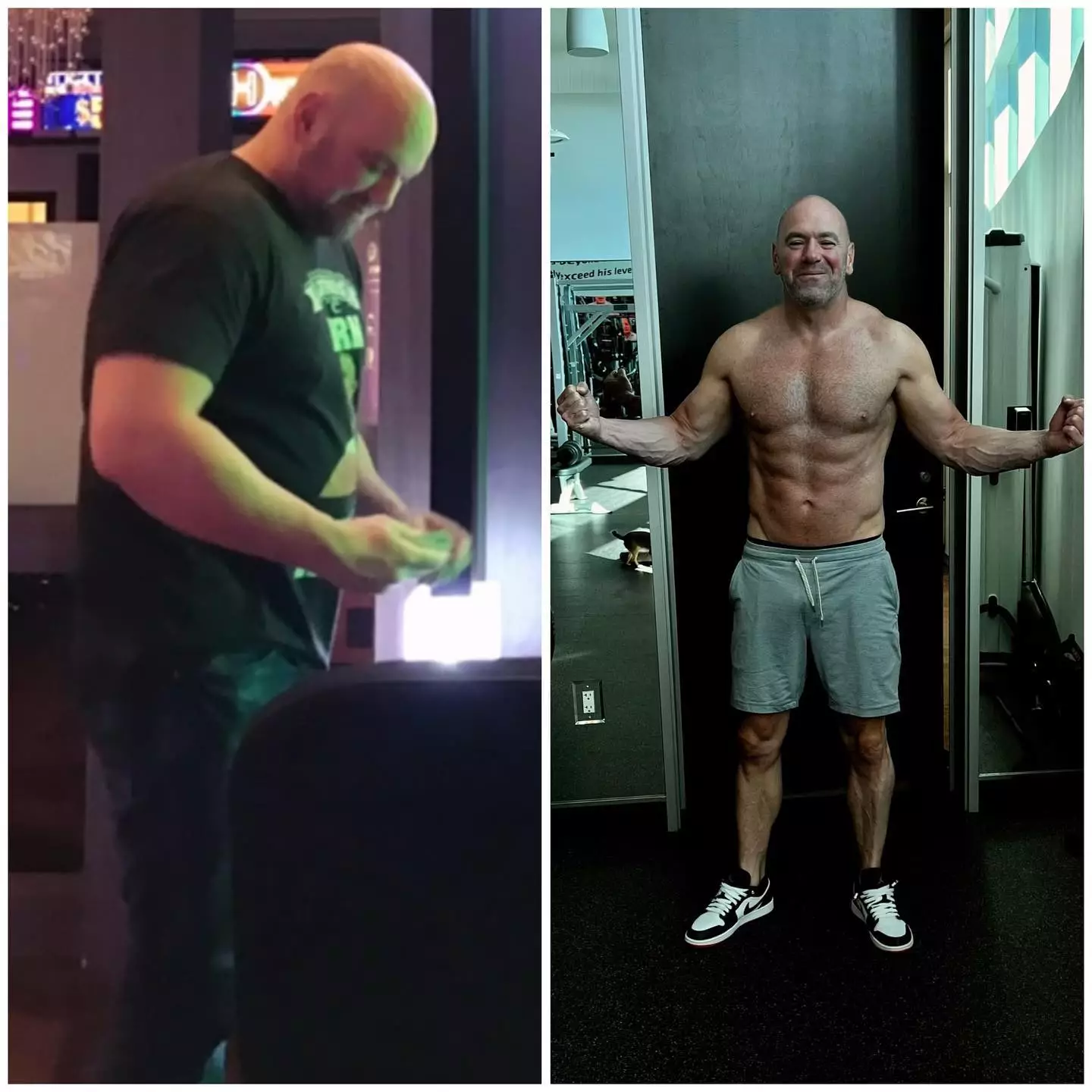 Dana White's fitness transformation is pretty remarkable. (Instagram/Dana White)