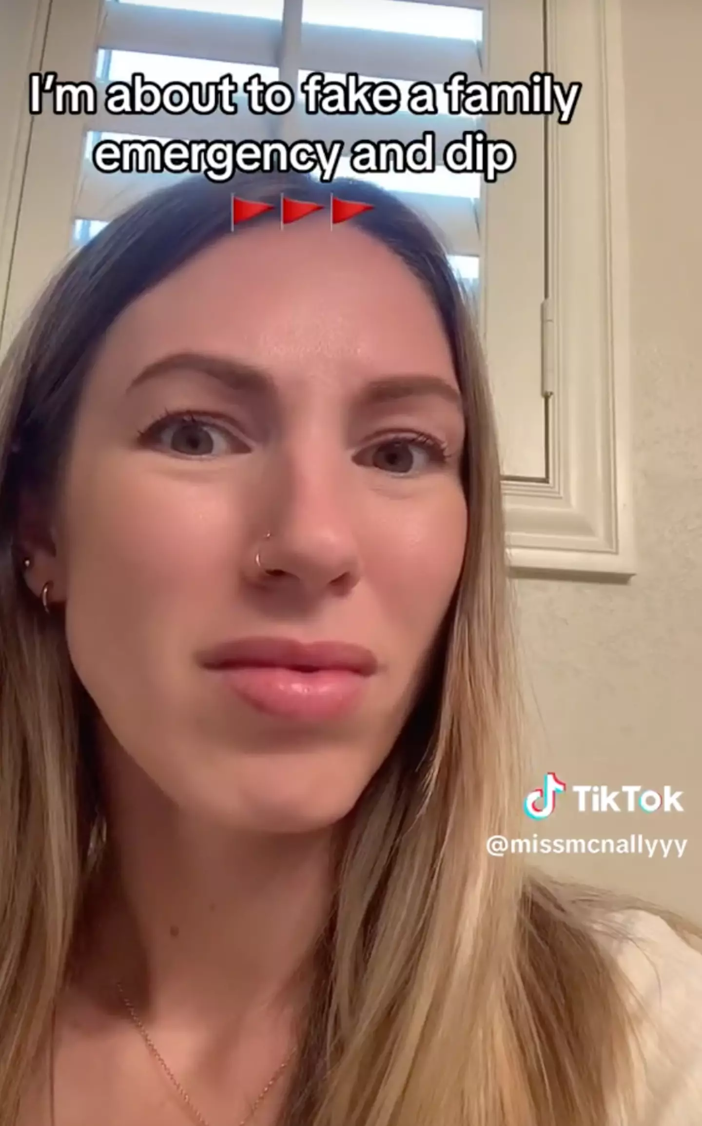 The woman is yet to give an update on the situation.