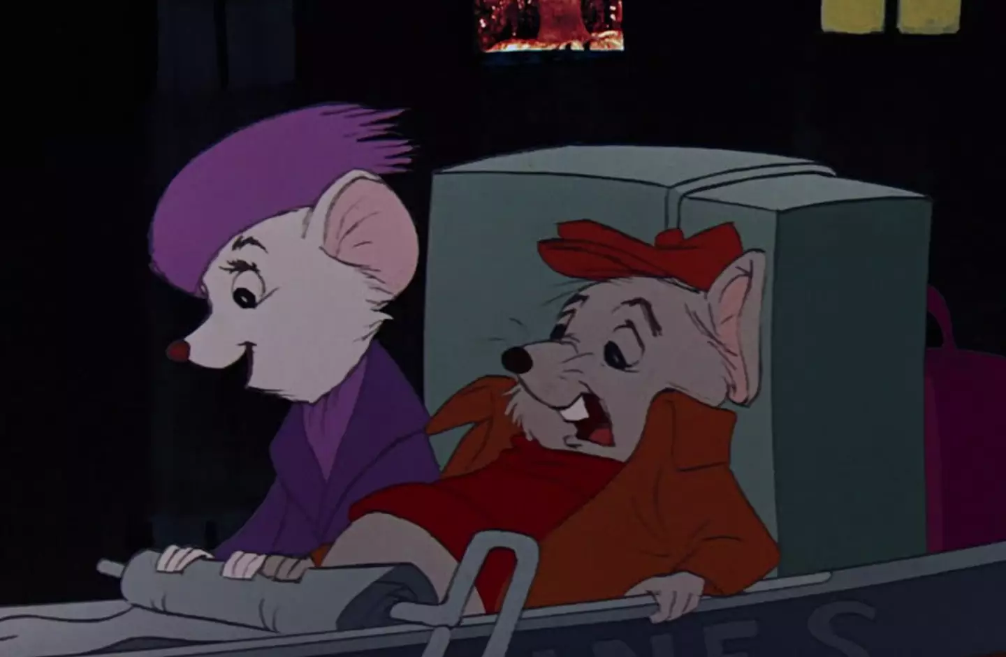 The nude woman can be seen at the top of the frame, though it is has been cut here (Disney)