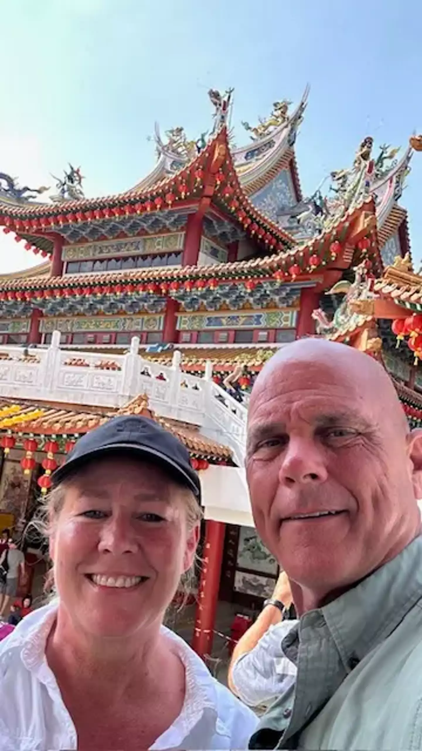 Leah Bott and her husband Steve (Royal Caribbean Blog)