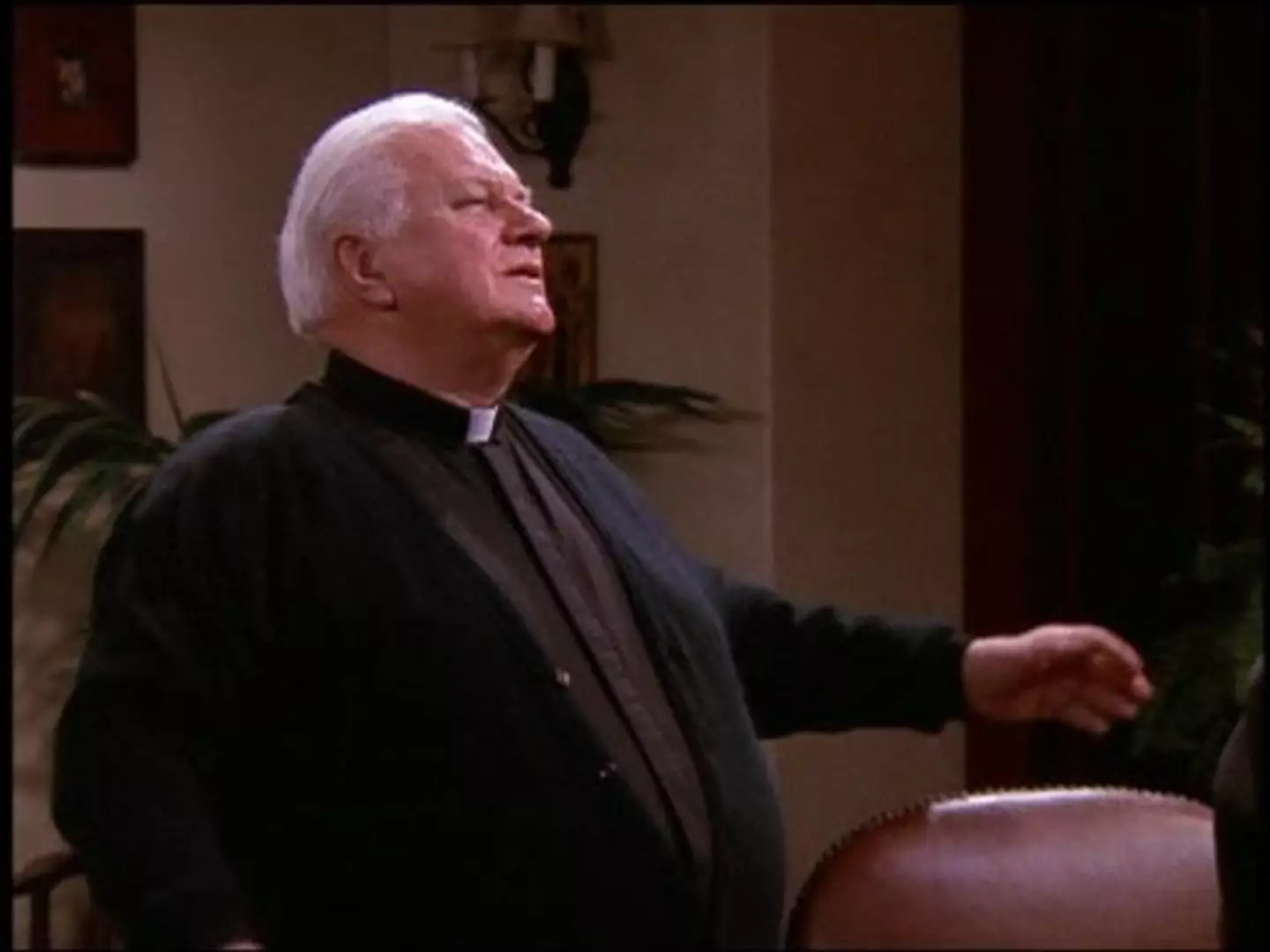 Charles Durning played Father Hubley (CBS)