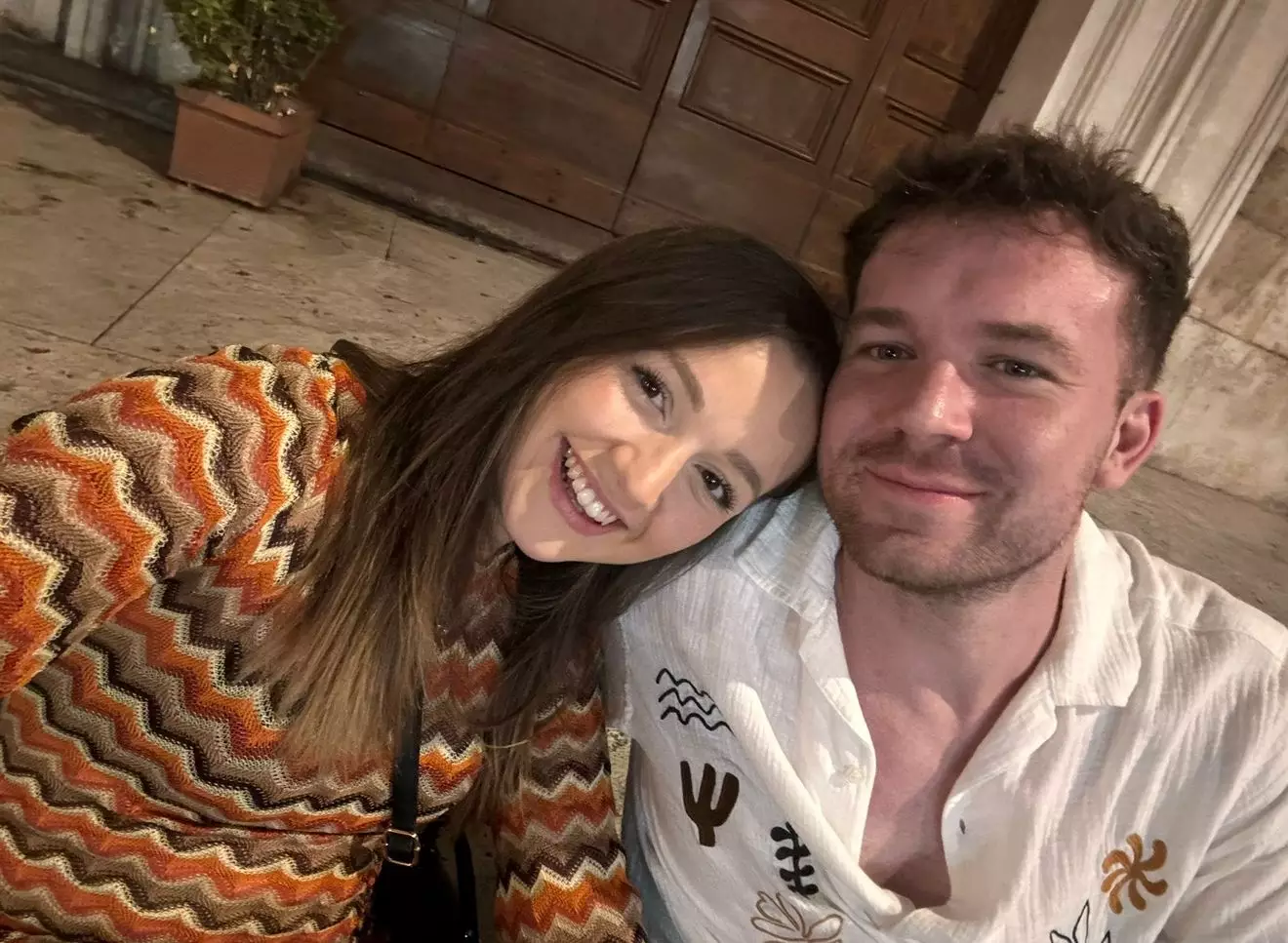 Chris said his partner knew it was cancer from the look on his face (Supplied)